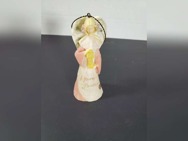 Have Faith Pink Angel Ornament