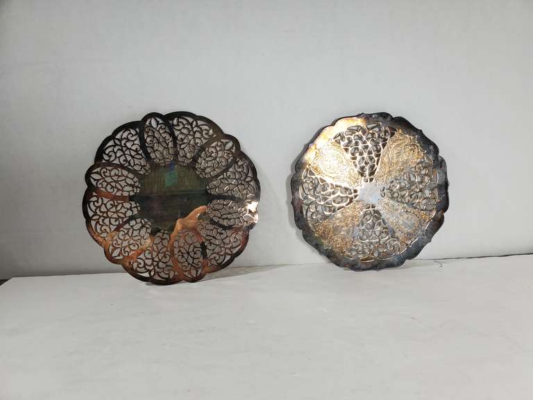 Vintage Silver Plate Trivet by Towle along with