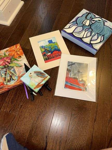 Canvas art-bird, horses etc