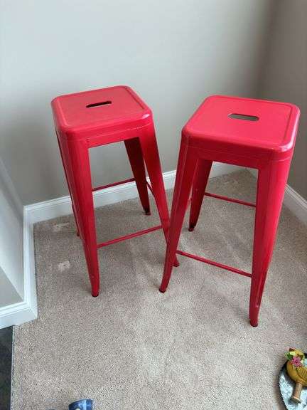 Metal contemporary bar stools