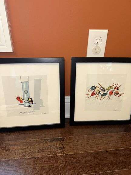 Illustrated framed art-so funny!