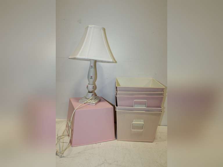 Used Lamp Storage Table Lamp & Storage Bins - Auction Ohio