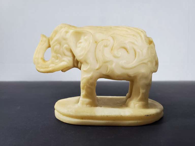 Hand Carved Soapstone Filigree Elephant Truck Up.