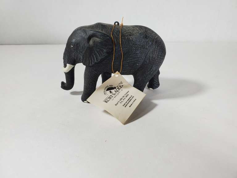 W.W. E. Elephant Ornament with Tag and is Stamped.
