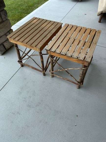 Amish made Twig + branch tables