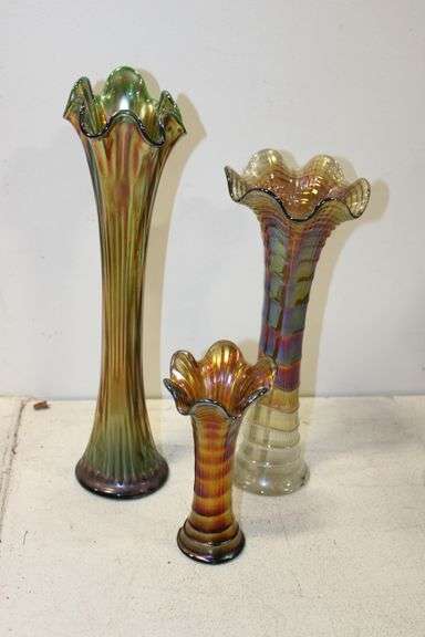 Carnival Glass Vases