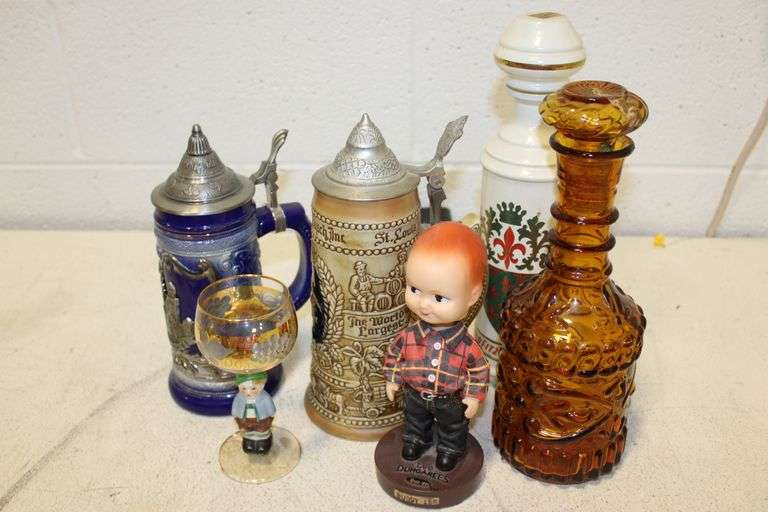 Beer Steins, decanters & More