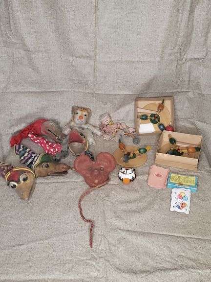 Vintage Hand Puppets & Children's Toys
