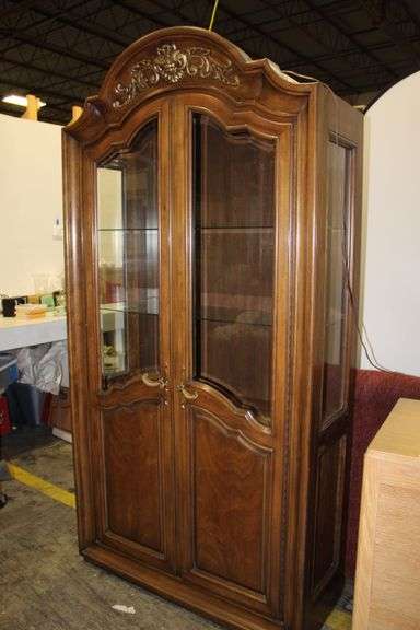 French Provincial Display Cabinet