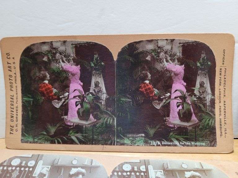 Six Stereo Cards: (2) date unmarked (1) in Color, 1901, 1901, 1902,1902