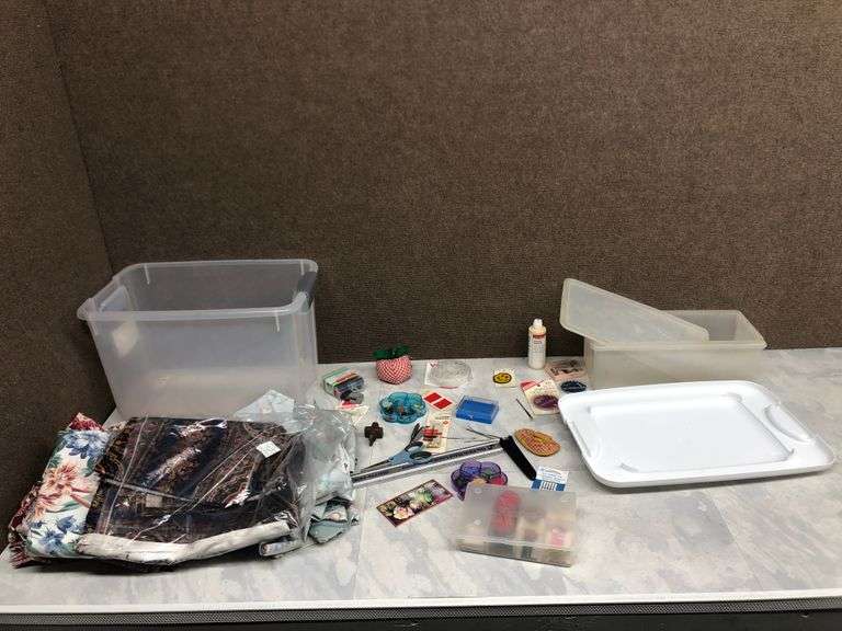 Totes with Craft Supplies