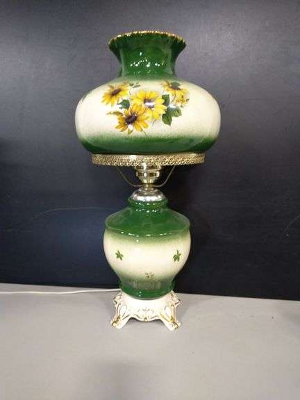 Vintage Ceramic Hurricane Lamp