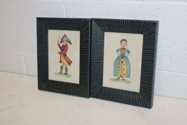 Velvet Folk art Portraits