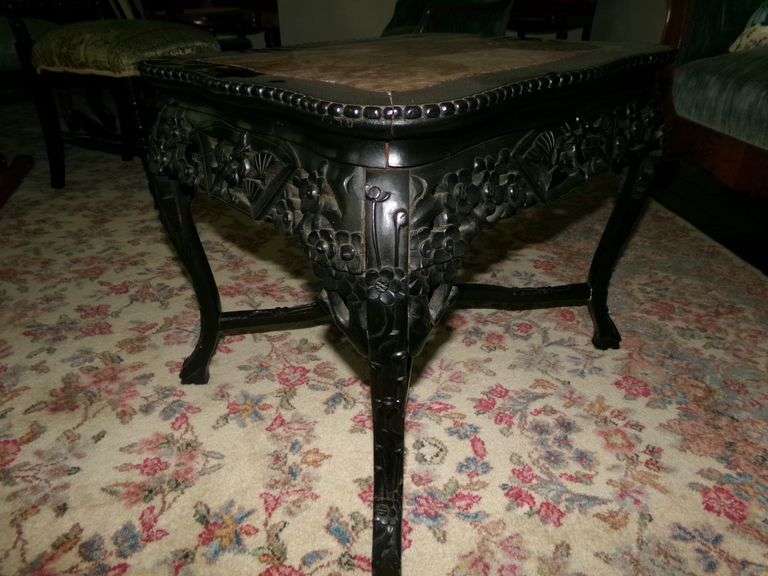 Vintage End Table Marble Insert