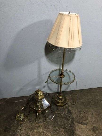 Lamp/Table and Hanging Light