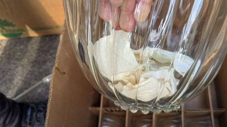 Punch bowl and glasses