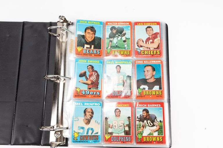 Vintage 1971 Football Cards