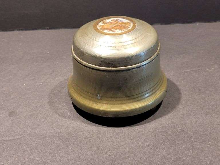 Vintage/Antique Power Holder - Victorian Couple on the top. Also a Music Box.