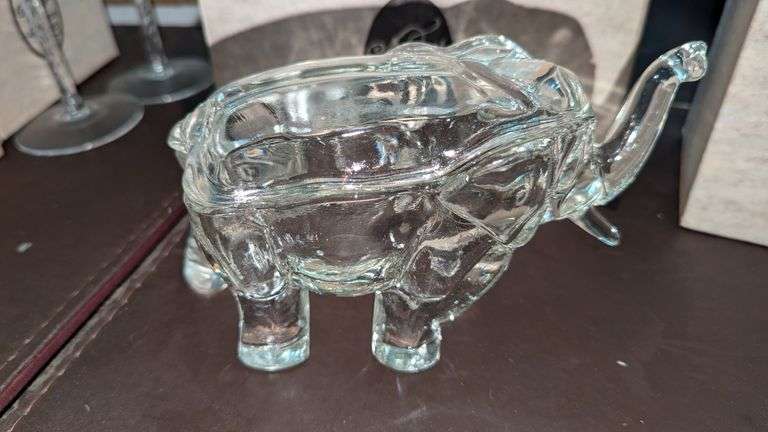 Tiara Glass Elephant