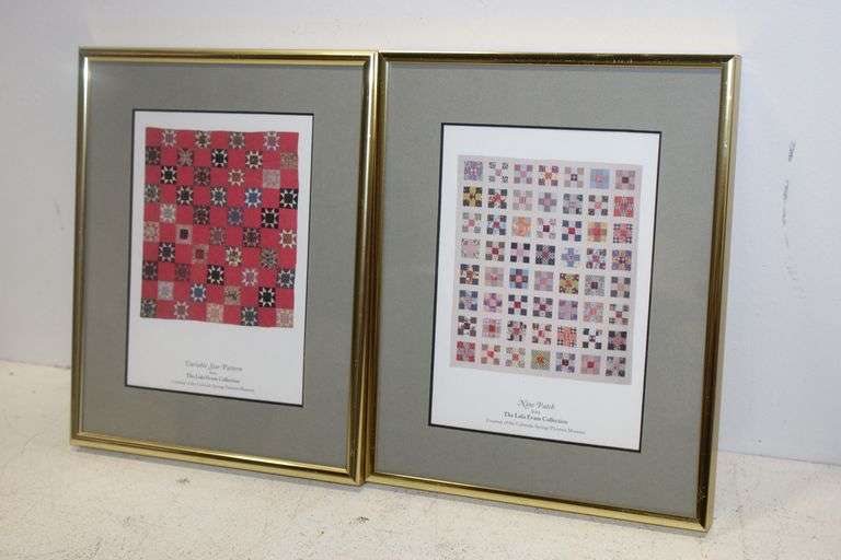 Pair of Framed Quilt Prints