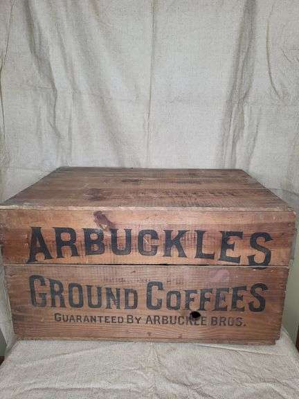Articles Ground Coffee Wooden Crate