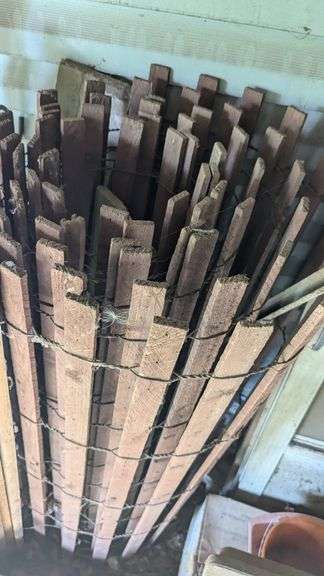 Wood fence roll