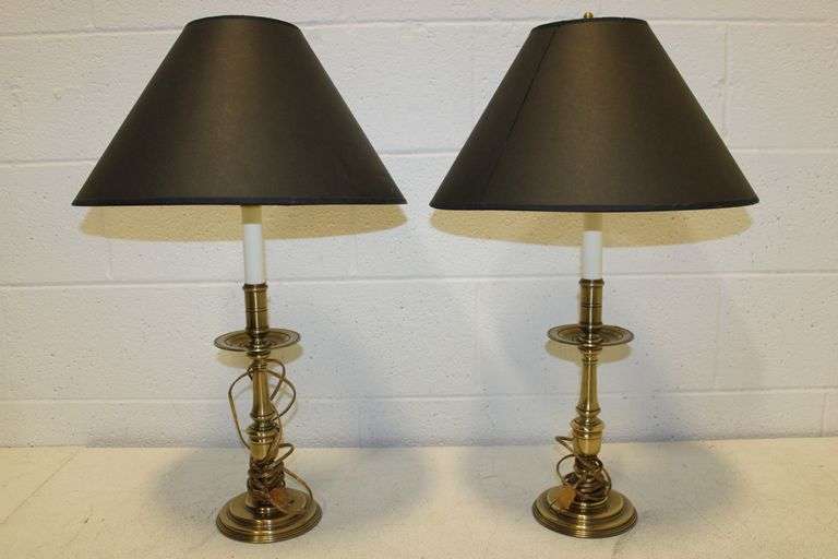 Brass Candlestick Table Lamps
