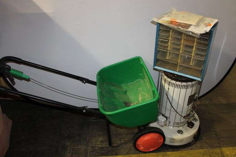 Kerosene Heater, Spreader & Hardware Drawers