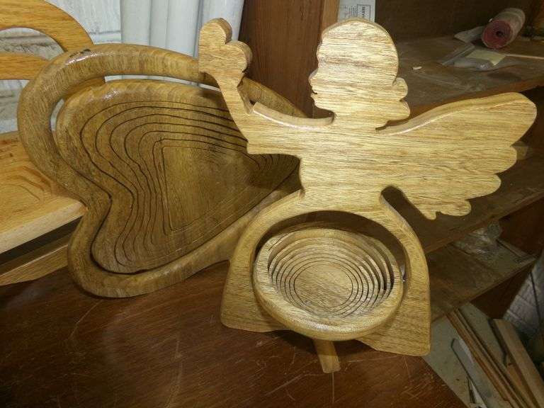 Wood Folding Baskets