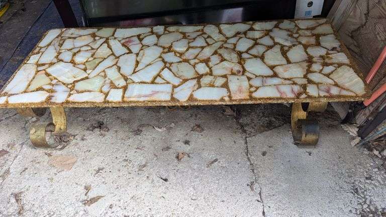 Vintage wrought iron table