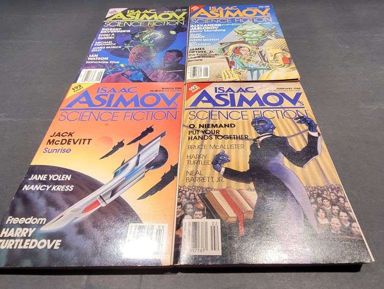 Isaac Asimov's Science Fiction PB Book Set of Four.