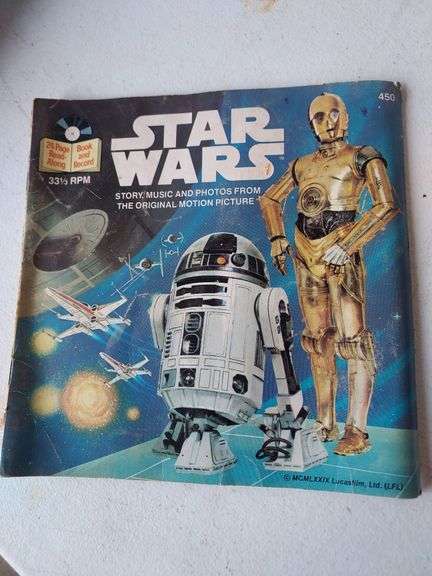 Star Wars 24 Page Read Along Book and Record 1979