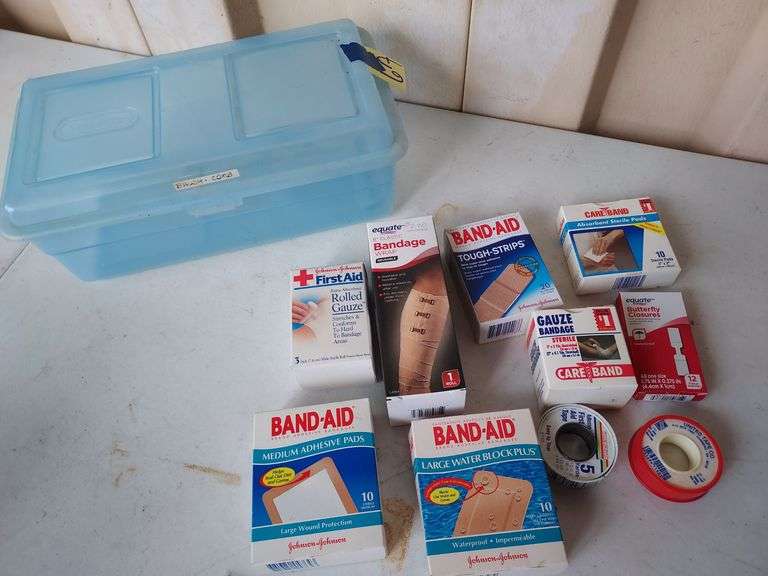 Shoe Box Tote of Bandages
