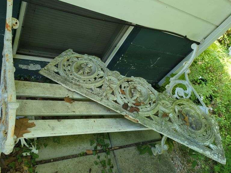 Vintage Cast Iron Bench