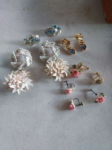 Vintage Clip on and Screw Back Earrings