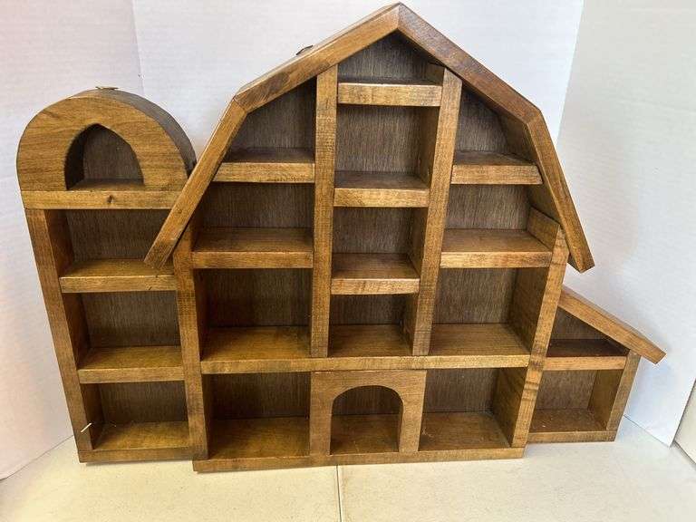 Barn-Shaped Curio Shelf