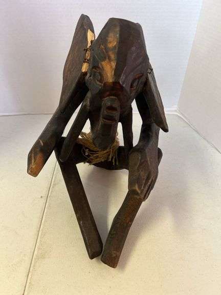 African Carved Elephant Man