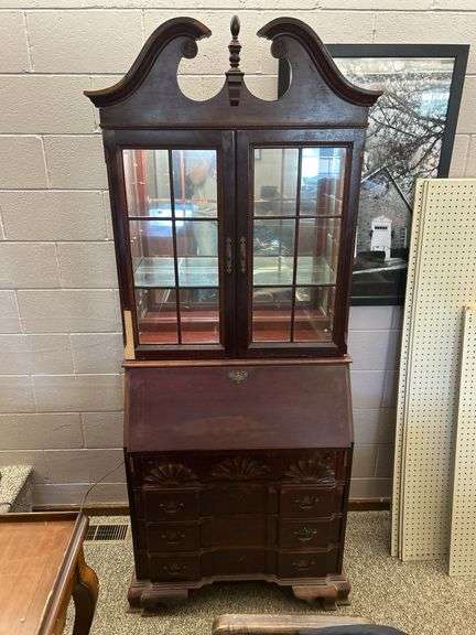 Mahogany Drop Front Secretary