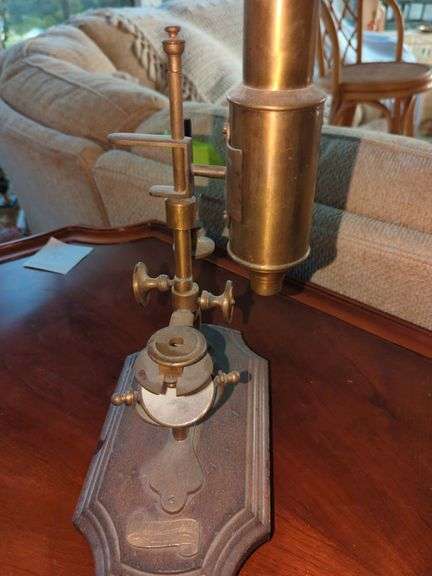 Antique Compound Brass Microscope