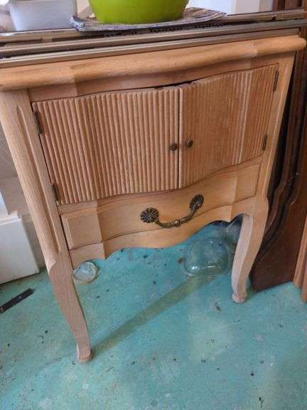 Vintage Ash Wood Night Stand