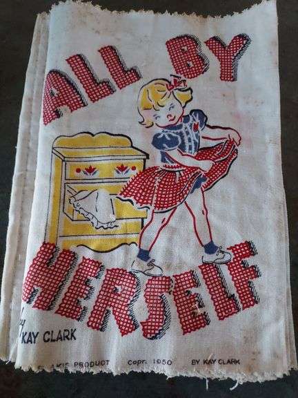 VIntage Kay Clark 1950 Cloth Book "All By Herself"