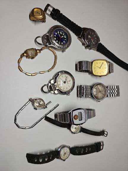 Elbon Wrist Watch w/ 14k & 10k GF markings & Other Assorted ⌚️