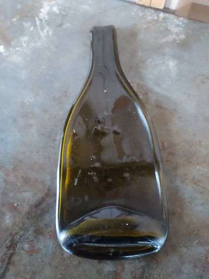 Melted Glass Bottle Decor Piece
