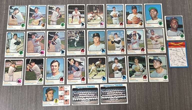 Minnesota Twins 1973 Topps Team Set
