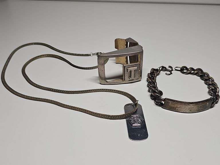 Necklace, Buckle, Sterling Bracelet