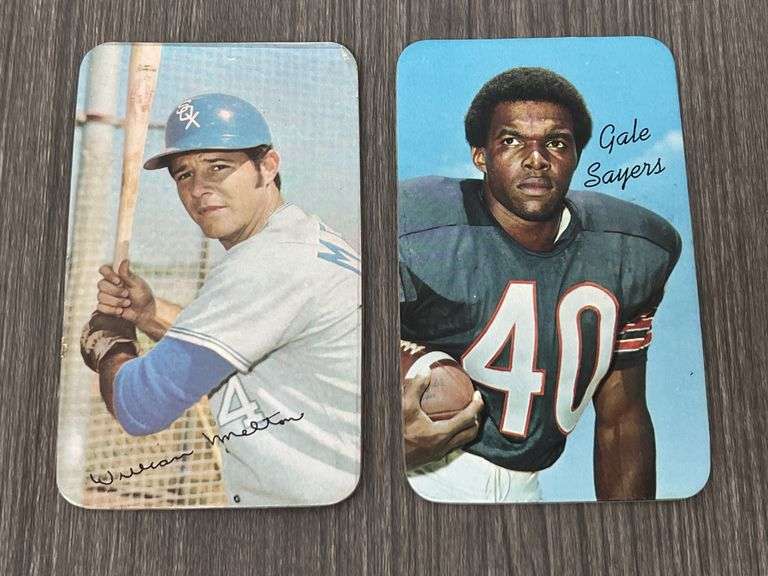 Gale Sayers & Bill Melton Topps Super Cards