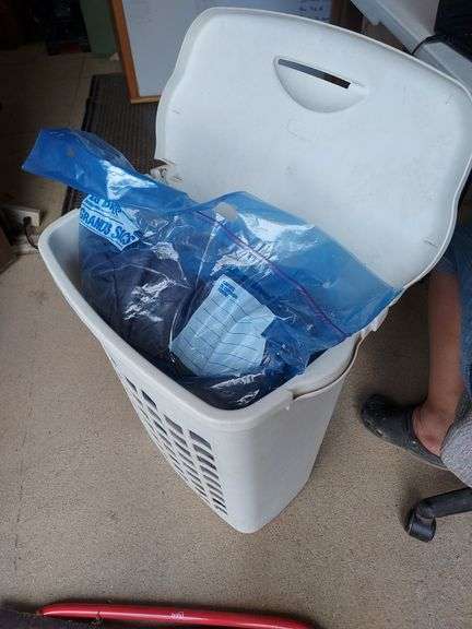 Plastic Hamper & Comforter