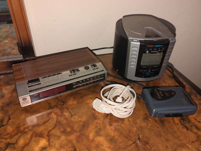 Collection of Vintage Clock Radios