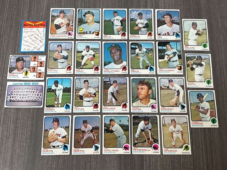Boston Red Sox 1973 Topps Team Set