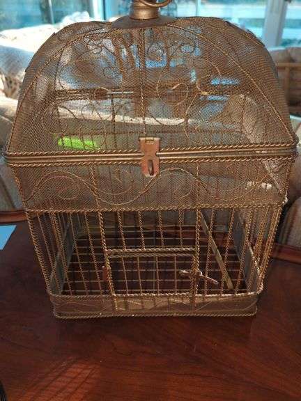 Victorian Style Gilt Birdcage